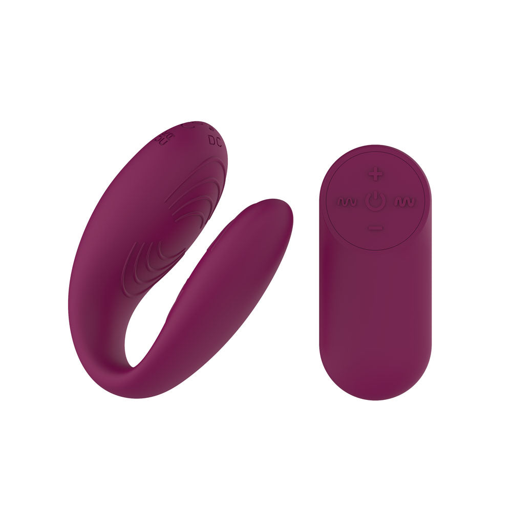 Passion Play Couple Vibe with Remote Controller - USB Rechargeable Couples Vibrator with Wireless Remote