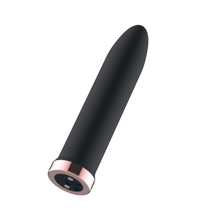 Passion Play Rechargeable Vibrating Bullet - 9.8 cm USB Rechargeable Bullet – Black