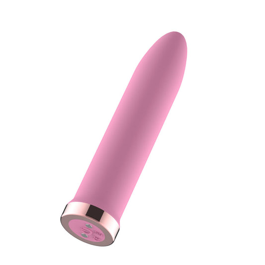 Passion Play Rechargeable Vibrating Bullet - 9.8 cm USB Rechargeable Bullet – Pink