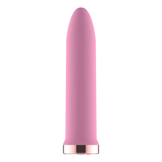 Passion Play Rechargeable Vibrating Bullet - 9.8 cm USB Rechargeable Bullet – Pink