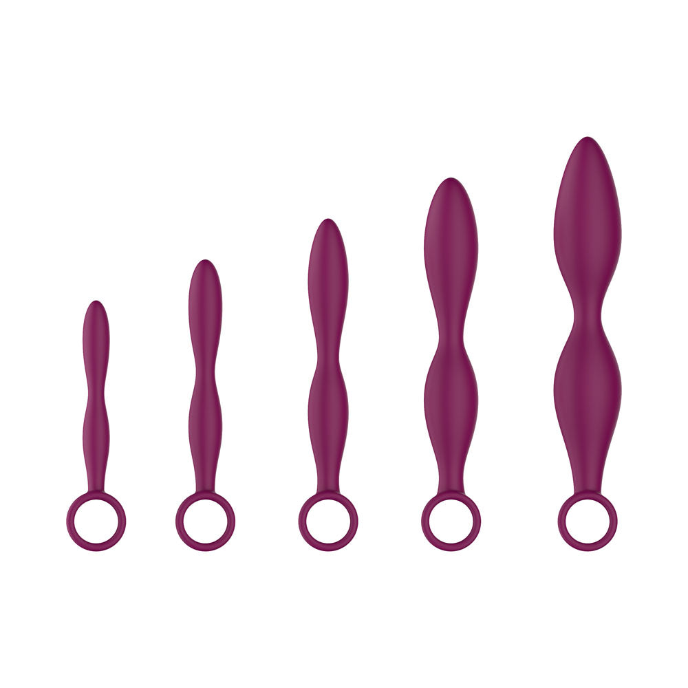 Passion Play Silicone Dilator Set - Dilator Kit - Set of 5 Sizes