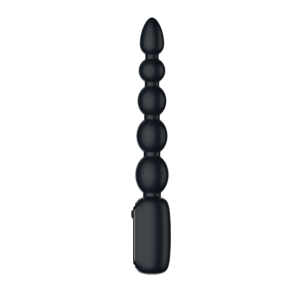 Passion Play Vibrating Anal Beads with LED Display – Black