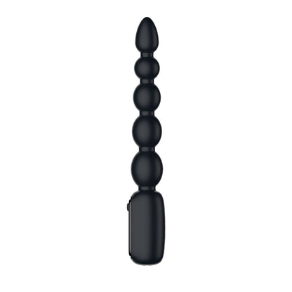 Passion Play Vibrating Anal Beads with LED Display – Black