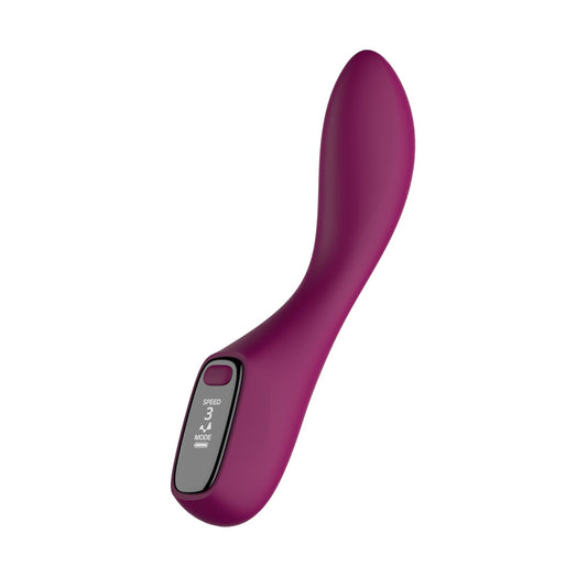 Passion Play G-Spot Vibrator with LED Display – Purple