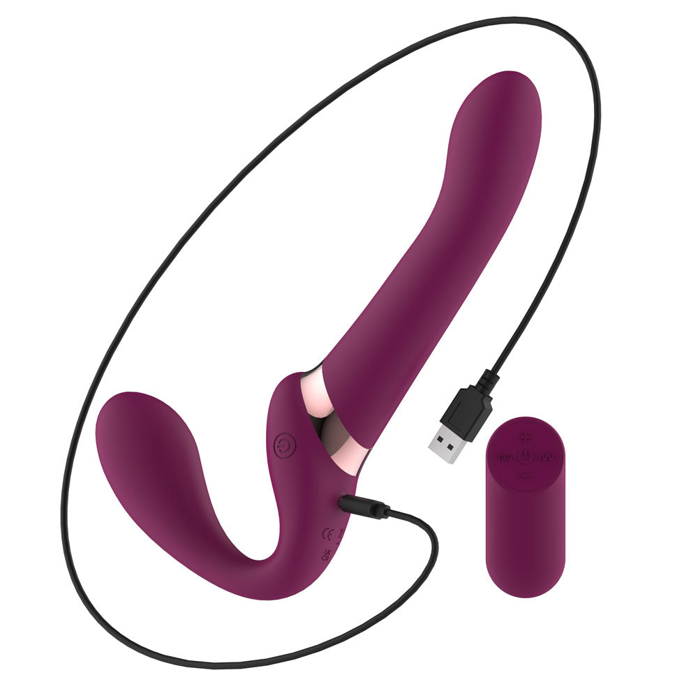 Passion Play Remote-Controlled Strapless Vibrator – Purple