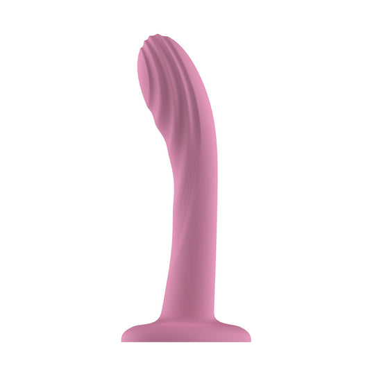 Passion Play Liquid Silicone Textured Dildo – Pink
