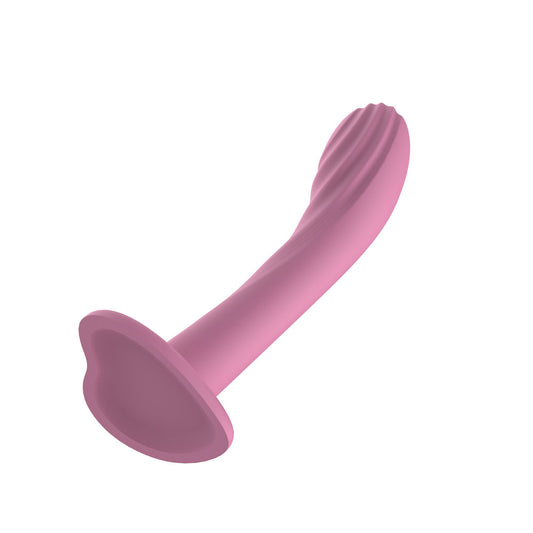 Passion Play Liquid Silicone Textured Dildo – Pink