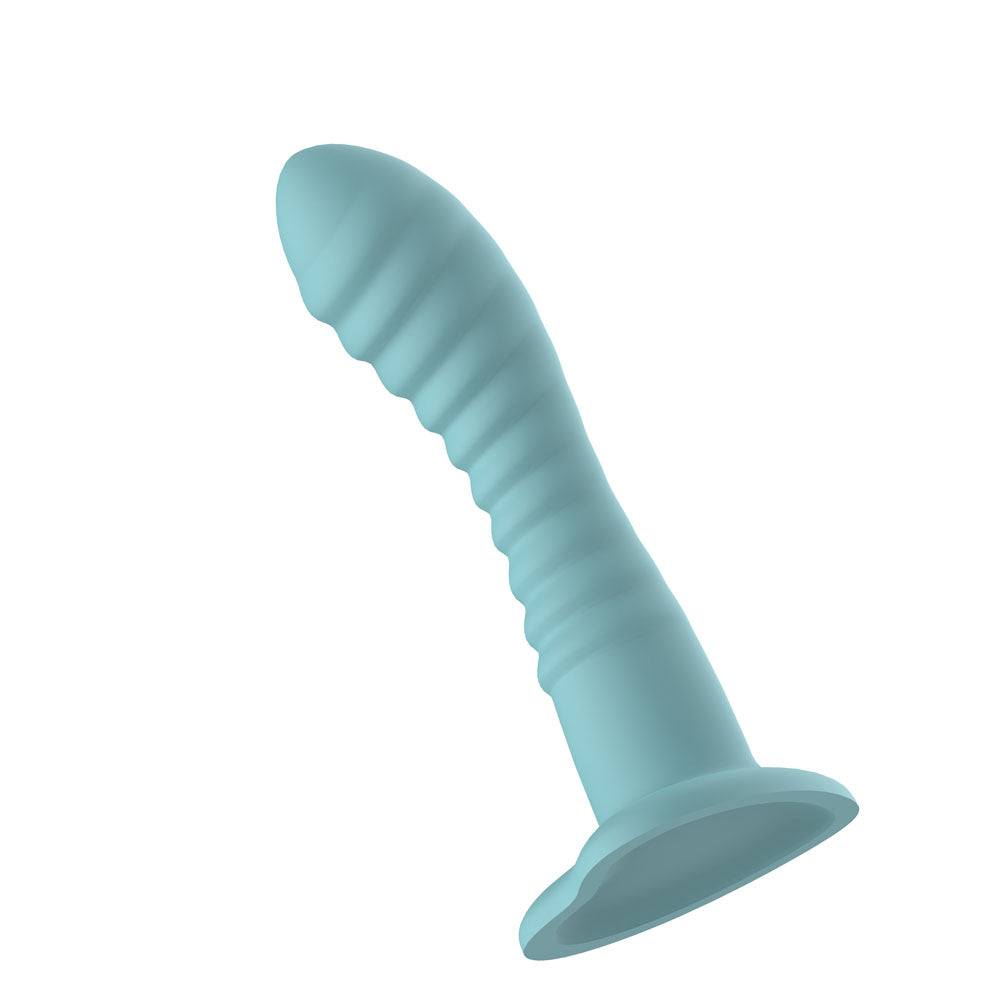 Passion Play Liquid Silicone Ridged Dildo - 18 cm Dildo