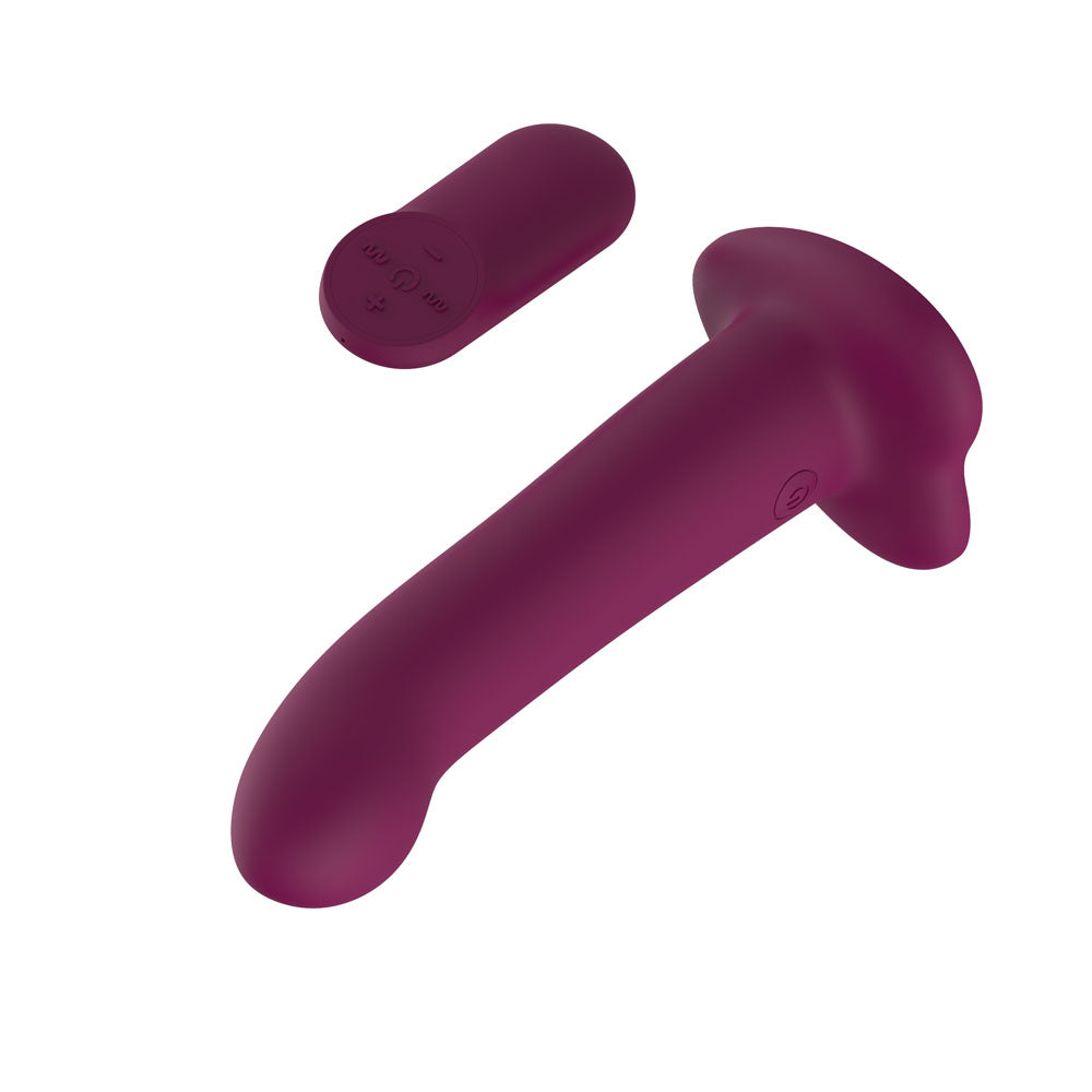 Passion Play Remote-Controlled Vibrating Dildo PP0233 – Purple