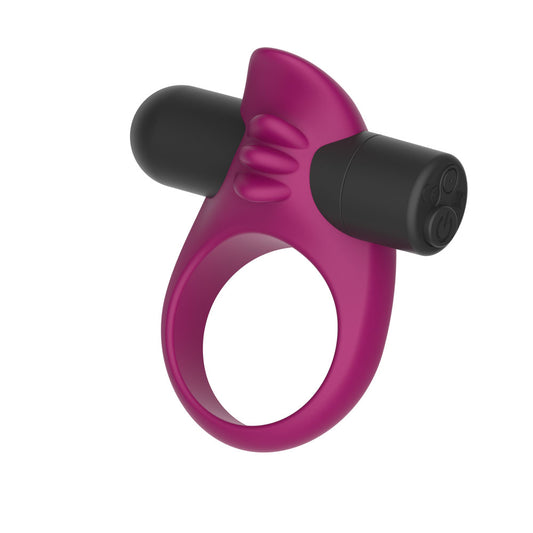 Passion Play Silicone Vibrating Cockring - USB Rechargeable Vibrating Penis Ring