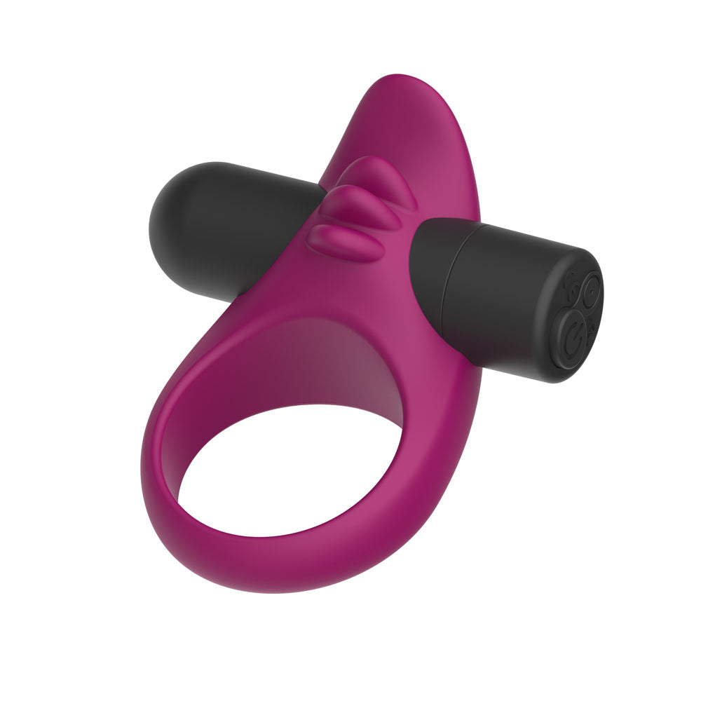 Passion Play Silicone Vibrating Cockring - USB Rechargeable Vibrating Penis Ring
