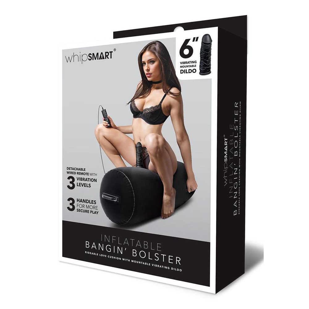 Whipsmart Inflatable Bangin Bolster - Inflatable Cushion with 6'' Vibrating Dong