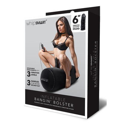 Whipsmart Inflatable Bangin Bolster - Inflatable Cushion with 6'' Vibrating Dong