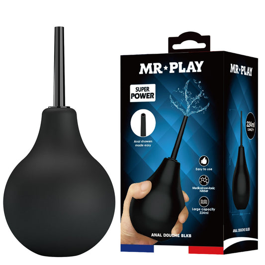 MR PLAY Anal Douche - Unisex Douche - 224 ml Capacity – Black