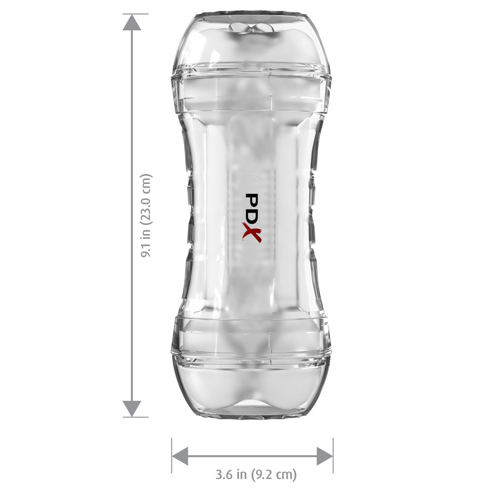 PDX Wet Pussies Super Flip-A-Pussy Over - Dual Ended Self Lubricating Stroker (Vagina & Ass)