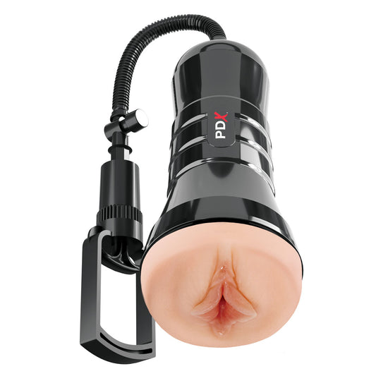 PDX Wet Pussies Super Sucker XXL Stroker - Vagina Stroker with Suction Pump