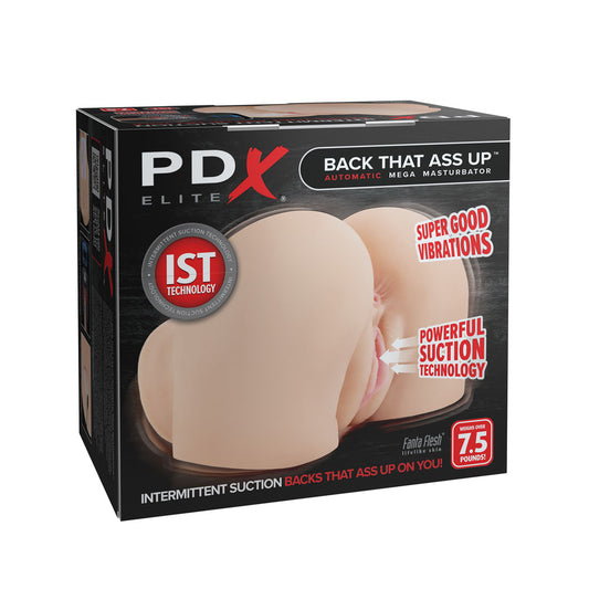 PDX Elite Back That Ass Up - USB Rechargeable Auto Mega Masturbator – Flesh