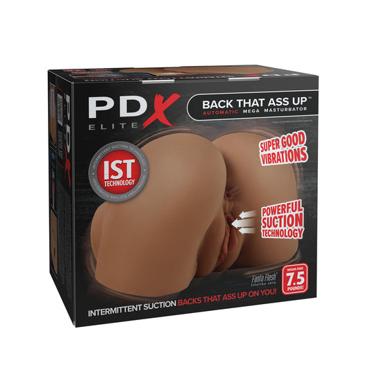 PDX Elite Back That Ass Up - USB Rechargeable Auto Mega Masturbator – Brown