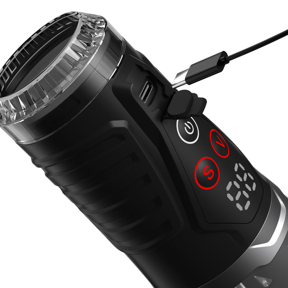 PDX Elite Ultra Milker Pro - USB Rechargeable Vibrating & Sucking Auto Stroker
