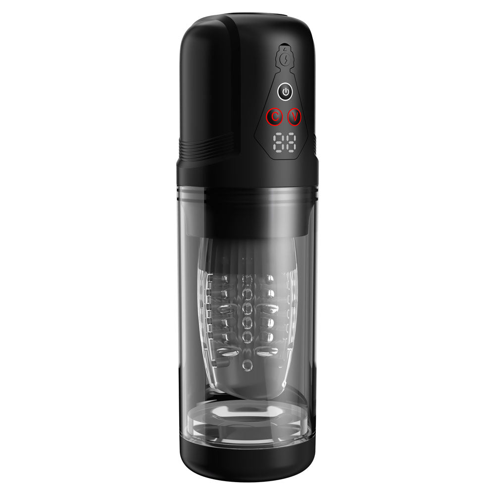 PDX Elite Mega-Bator Pro - USB Rechargeable Vibrating & Spinning Auto Stroker