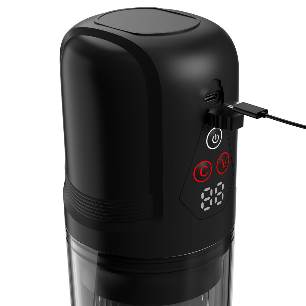 PDX Elite Mega-Bator Pro - USB Rechargeable Vibrating & Spinning Auto Stroker