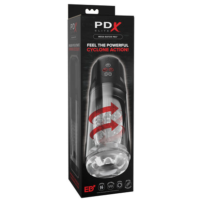 PDX Elite Mega-Bator Pro - USB Rechargeable Vibrating & Spinning Auto Stroker