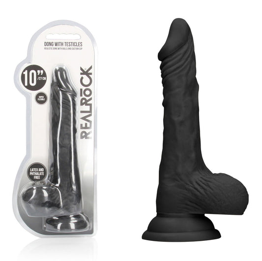 REALROCK 10'' Realistic Dong with Balls - 25.4 cm Dong