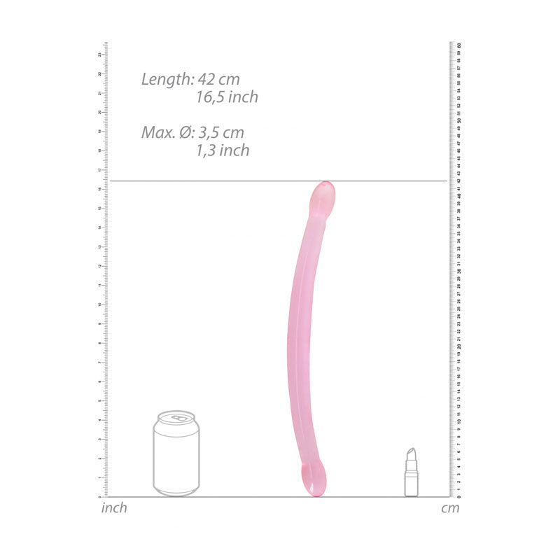 REALROCK Non Realistic Double Dong 17'' - 42 cm Double Dong – Pink