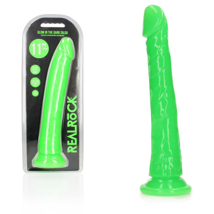 REALROCK 29 cm Slim Glow in the Dark Neon - Glow in Dark 29 cm (11'') Dong – Green