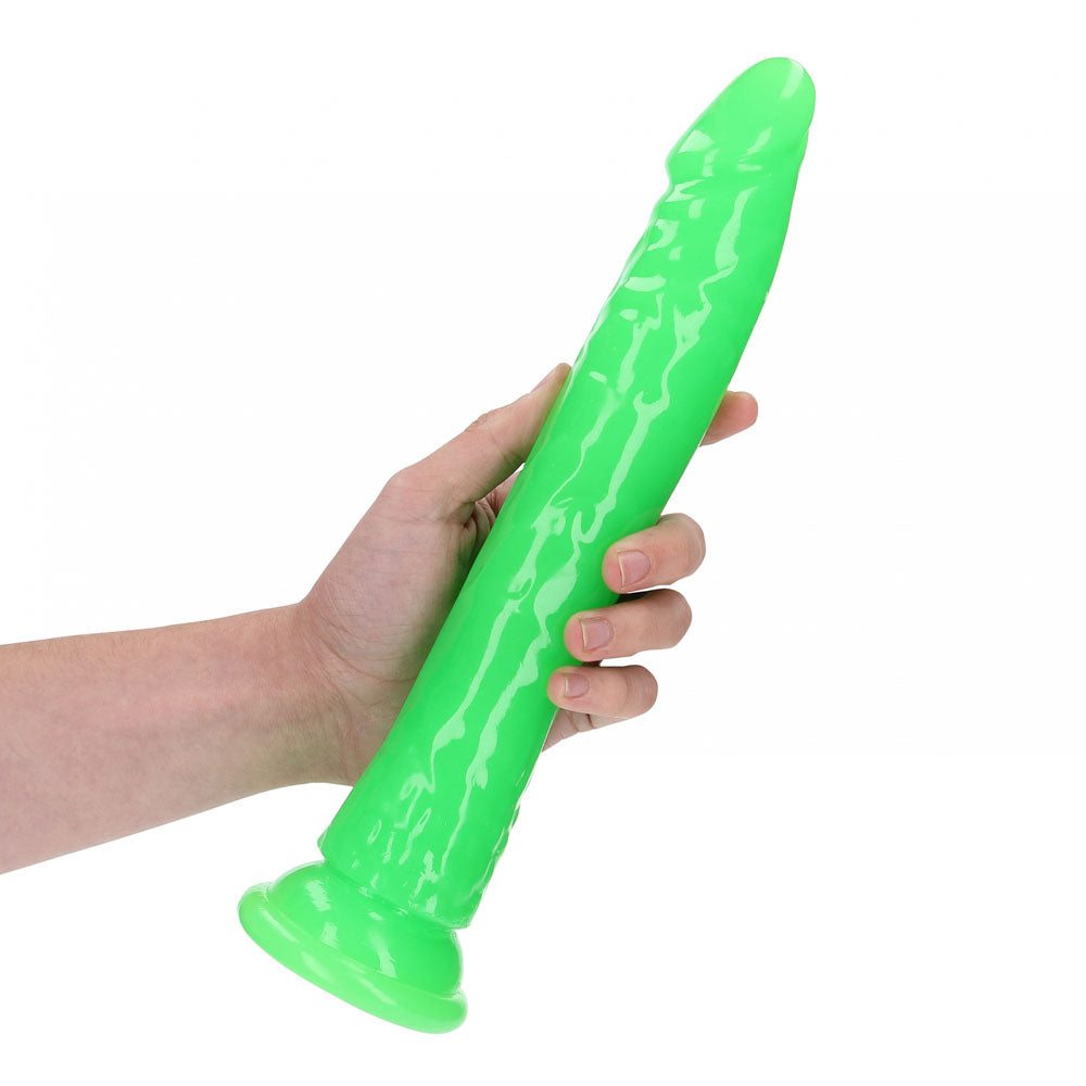REALROCK 29 cm Slim Glow in the Dark Neon - Glow in Dark 29 cm (11'') Dong – Green