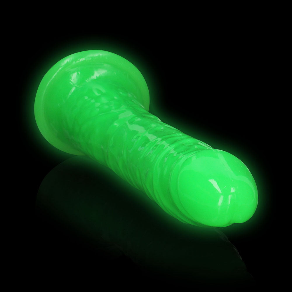 REALROCK 29 cm Slim Glow in the Dark Neon - Glow in Dark 29 cm (11'') Dong – Green