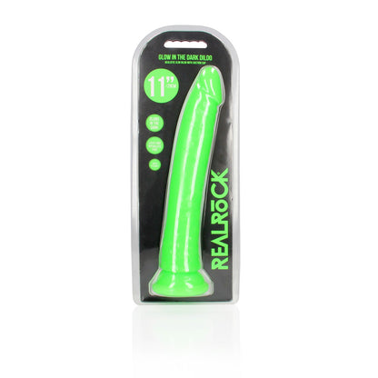 REALROCK 29 cm Slim Glow in the Dark Neon - Glow in Dark 29 cm (11'') Dong – Green