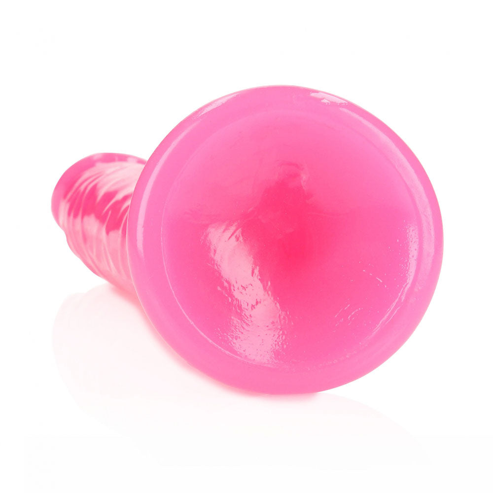 REALROCK 29 cm Slim Glow in the Dark Neon - Glow in Dark 29 cm (11'') Dong – Pink