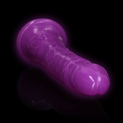 REALROCK 29 cm Slim Glow in the Dark Neon - Glow in Dark 29 cm (11'') Dong – Purple
