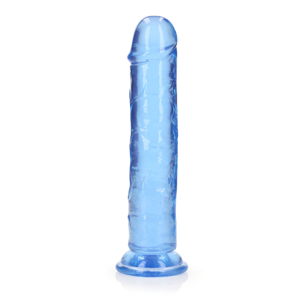 REALROCK 20 cm Straight Dildo - 20 cm (8'') Dong – Blue