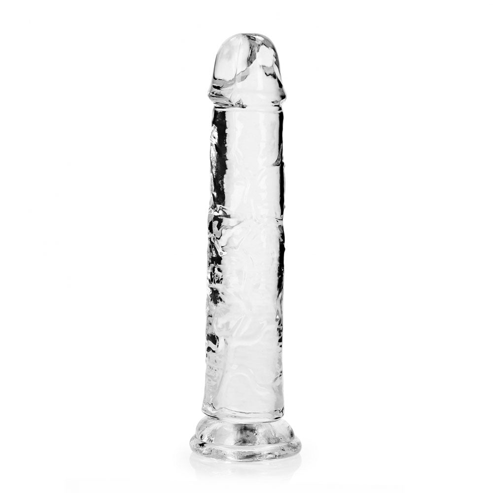 REALROCK 20 cm Straight Dildo - Transparent - 20 cm (8'') Dong