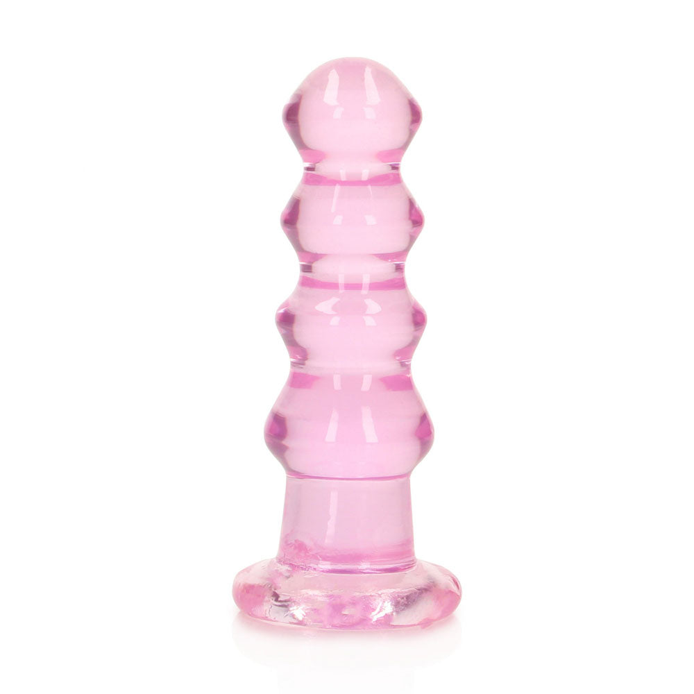 REALROCK 14 cm Curvy Anal Plug - 14 cm (4.5'') Butt Plug – Pink