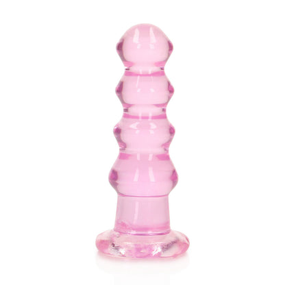 REALROCK 14 cm Curvy Anal Plug - 14 cm (4.5'') Butt Plug – Pink
