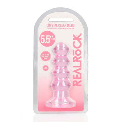 REALROCK 14 cm Curvy Anal Plug - 14 cm (4.5'') Butt Plug – Pink
