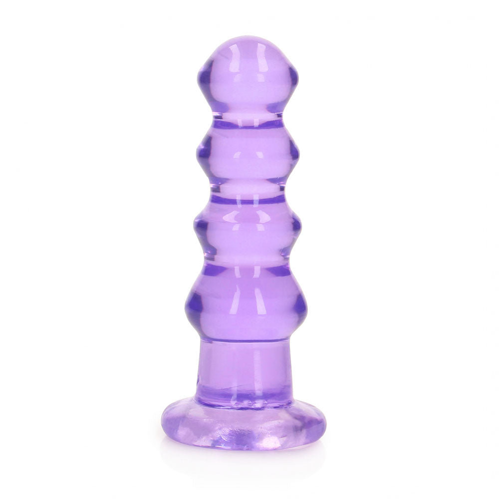 REALROCK 14 cm Curvy Anal Plug - 14 cm (4.5'') Butt Plug – Purple