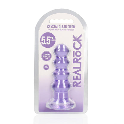 REALROCK 14 cm Curvy Anal Plug - 14 cm (4.5'') Butt Plug – Purple