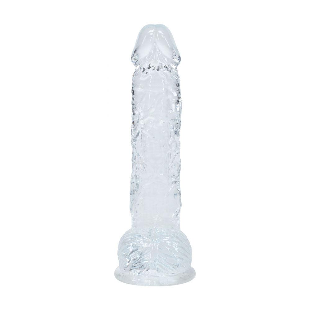 REALROCK 5'' Crystal Dildo with Balls - 14.7 cm Dong