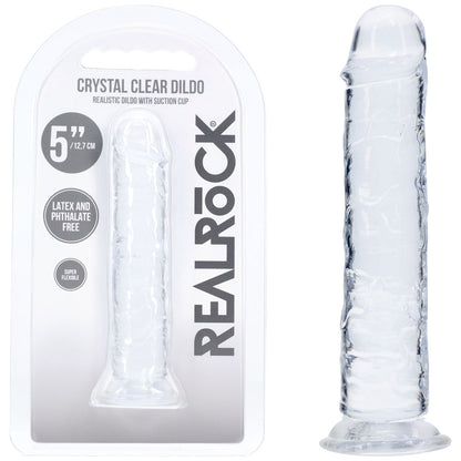 REALROCK Realistic 5'' Dildo - 12.7 cm Dildo – Clear