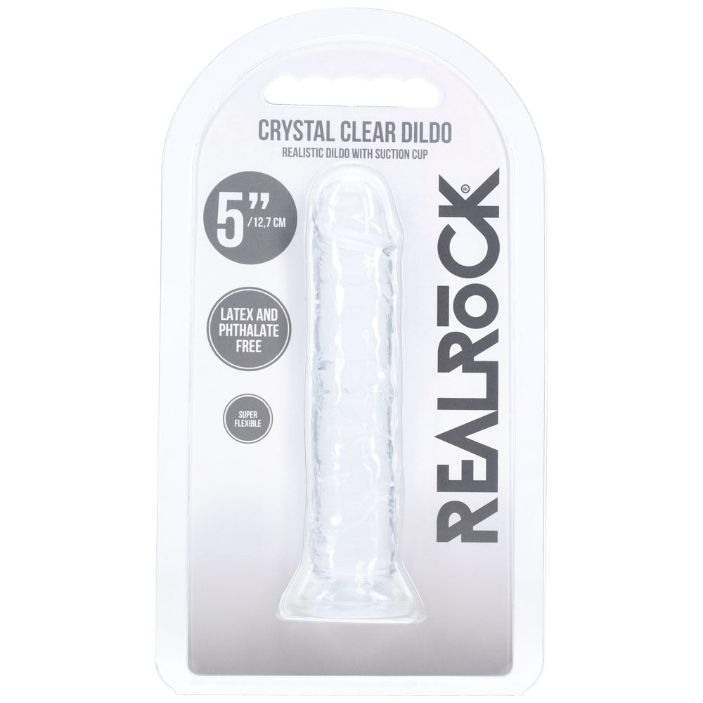 REALROCK Realistic 5'' Dildo - 12.7 cm Dildo – Clear