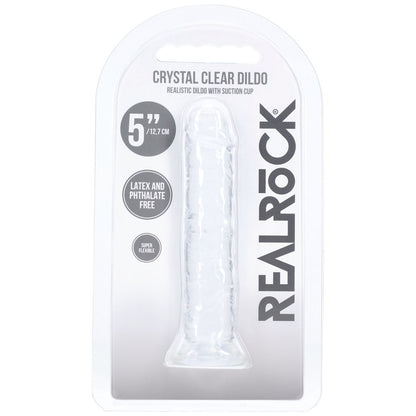 REALROCK Realistic 5'' Dildo - 12.7 cm Dildo – Clear