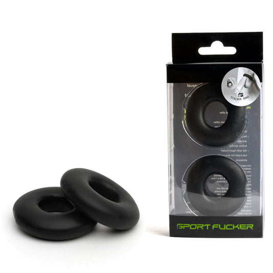 Sport Fucker Stacker Rings – Black
