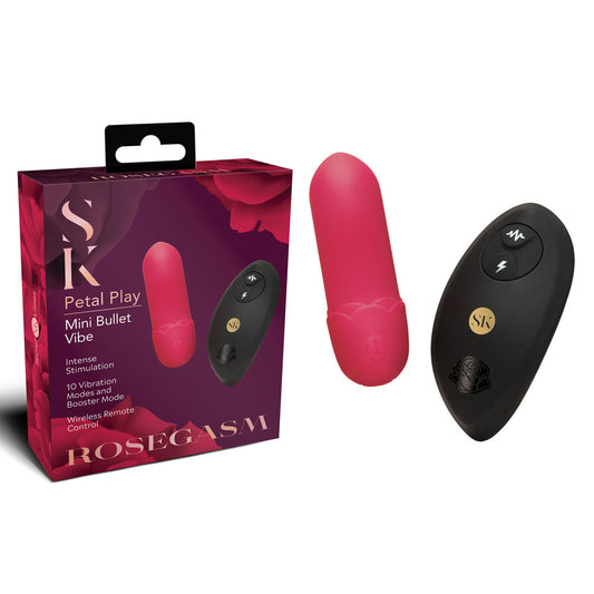 Rosegasm Petal Play Mini Bullet with Remote