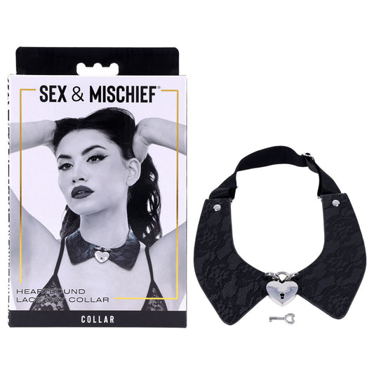 Sex & Mischief Heartbound Lace Day Collar - Submission Collar