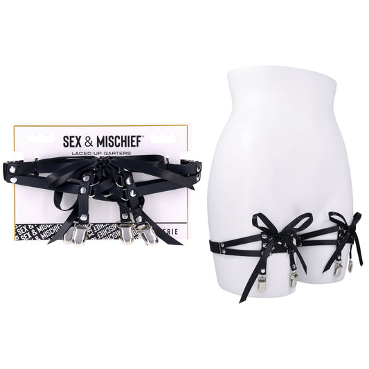 Sex & Mischief Laced Up Garters - Garters