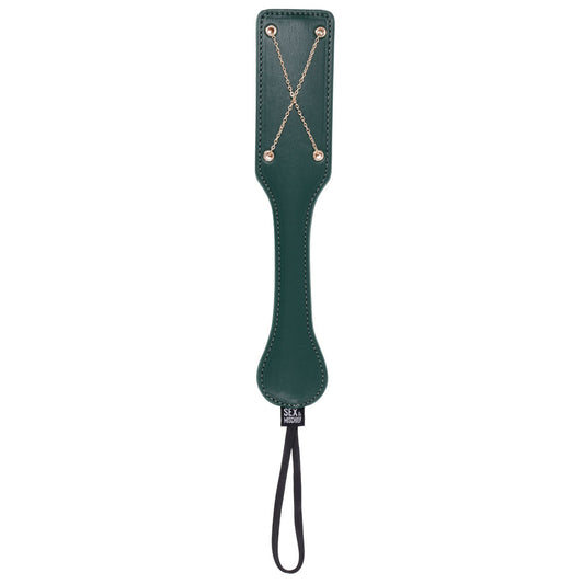 Sex & Mischief Indica Chain Impressions Paddle - /Gold Spanking Paddle